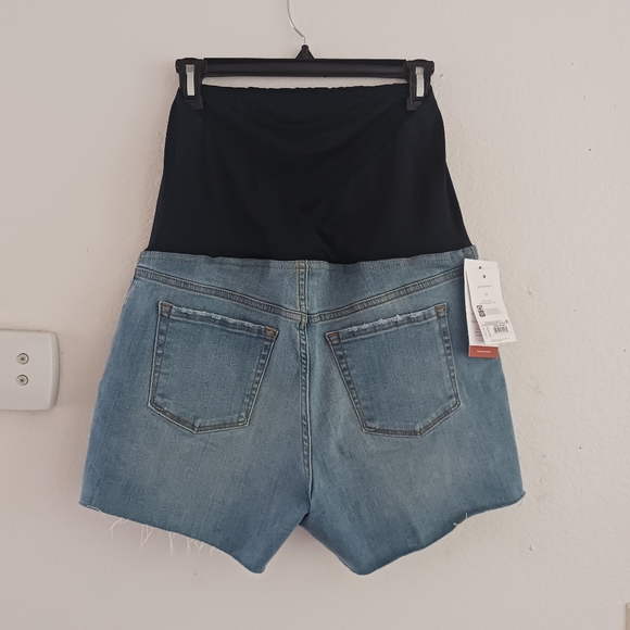 Women's Over The Belly Denim Shorts - Picture 5 of 9